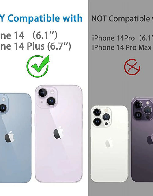 Load image into Gallery viewer, Protector De Lente De Cámara Para Iphone 14 Y Iphone 14 plus 2022, Cubierta De Lente De Vidrio Templado Transparente HD Premium [Compatible Con Funda] [Resistente a Arañazos] [Fácil Instalación] [Círculo Nocturno]
