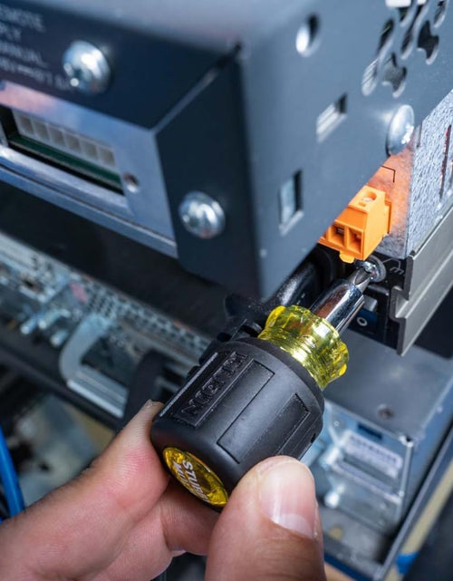 Load image into Gallery viewer, 32561 Multi-Bit Screwdriver / Nut Driver, 6-In-1 Stubby Screwdriver with 2 Phillips, 2 Slotted Bits, 2 Nut Drivers
