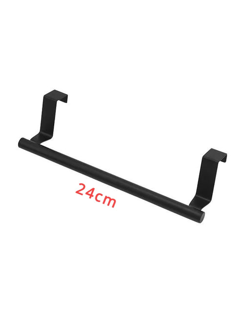 Load image into Gallery viewer, Towel Rod Steel Metal Wire over Cabinet Towel Rack Storage Organizer Bathroom Door Hanging Towel Rack Punch-Free Rag Hanger

