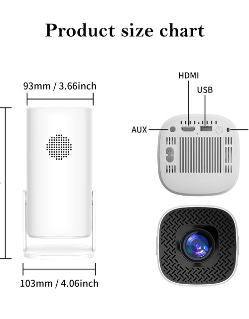 Load image into Gallery viewer, P30 Smart Mini Projector Android 11 Wifi6 Support 4K 1080P BT5.0 Projector 1280*720P Home Cinema Portable Projector
