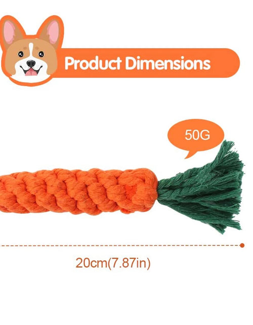 Load image into Gallery viewer, 5 Pieces Dog Chew Toys, Safe Durable Puppy Teething Chewing Braided Toys, Medium Large Pet Dog Cotton Knot Paws Fun Molar for Clean Teeth Healthy
