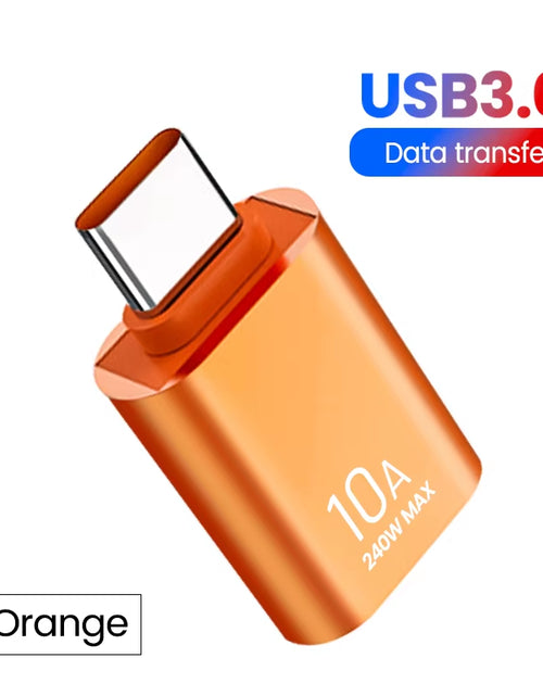 Load image into Gallery viewer, 10A USB Type C to USB a Adapter USB 3.0To Type C OTG Converter Connector for Macbook Ipad Huawei Xiaomi Samsung

