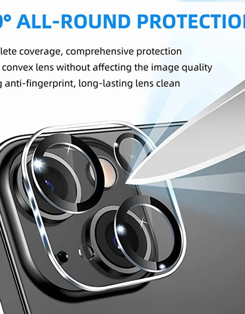 Load image into Gallery viewer, Protector De Lente De Cámara Para Iphone 14 Y Iphone 14 plus 2022, Cubierta De Lente De Vidrio Templado Transparente HD Premium [Compatible Con Funda] [Resistente a Arañazos] [Fácil Instalación] [Círculo Nocturno]
