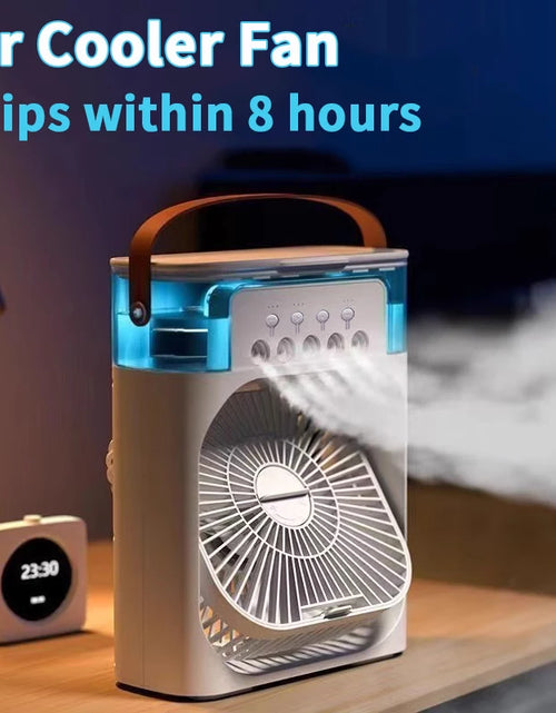 Load image into Gallery viewer, New 3 in 1 Fan Air Conditioner Household Mini Air Cooler LED Night Light Portable Humidifier Air Adjustment Fan Office Home Fan
