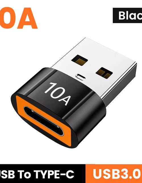 Load image into Gallery viewer, 10A USB Type C to USB a Adapter USB 3.0To Type C OTG Converter Connector for Macbook Ipad Huawei Xiaomi Samsung
