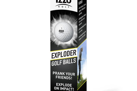 Exploder Prank Golf Balls, White and Dimpled, 4 Pack