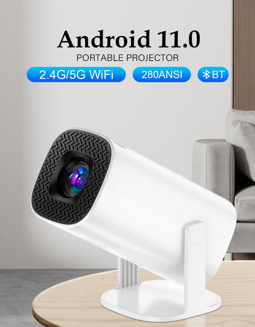 Load image into Gallery viewer, P30 Smart Mini Projector Android 11 Wifi6 Support 4K 1080P BT5.0 Projector 1280*720P Home Cinema Portable Projector
