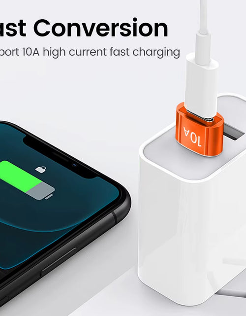 Load image into Gallery viewer, 10A USB Type C to USB a Adapter USB 3.0To Type C OTG Converter Connector for Macbook Ipad Huawei Xiaomi Samsung
