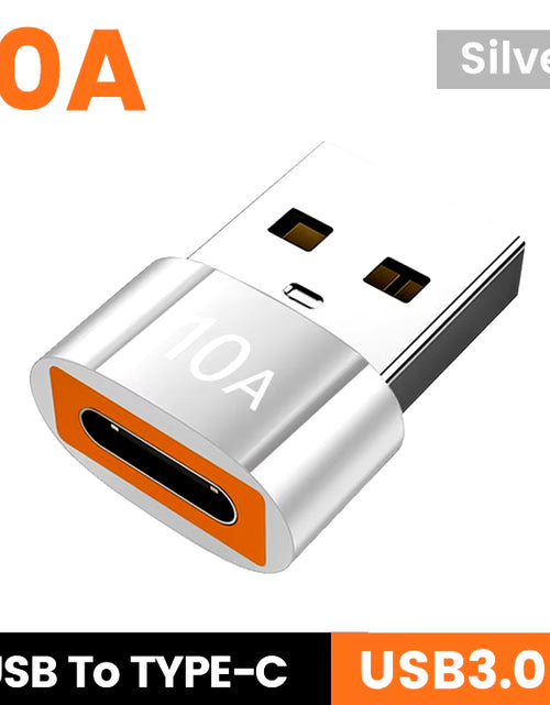 Load image into Gallery viewer, 10A USB Type C to USB a Adapter USB 3.0To Type C OTG Converter Connector for Macbook Ipad Huawei Xiaomi Samsung
