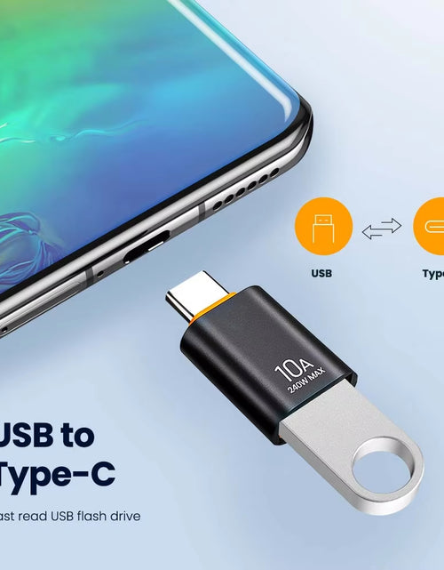 Load image into Gallery viewer, 10A USB Type C to USB a Adapter USB 3.0To Type C OTG Converter Connector for Macbook Ipad Huawei Xiaomi Samsung
