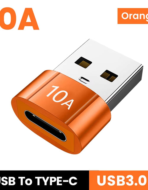 Load image into Gallery viewer, 10A USB Type C to USB a Adapter USB 3.0To Type C OTG Converter Connector for Macbook Ipad Huawei Xiaomi Samsung
